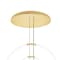 Cwi Lighting Hoops 6 Light LED Chandelier With Satin Gold Finish 1273P35-6-602-R - alternate 5